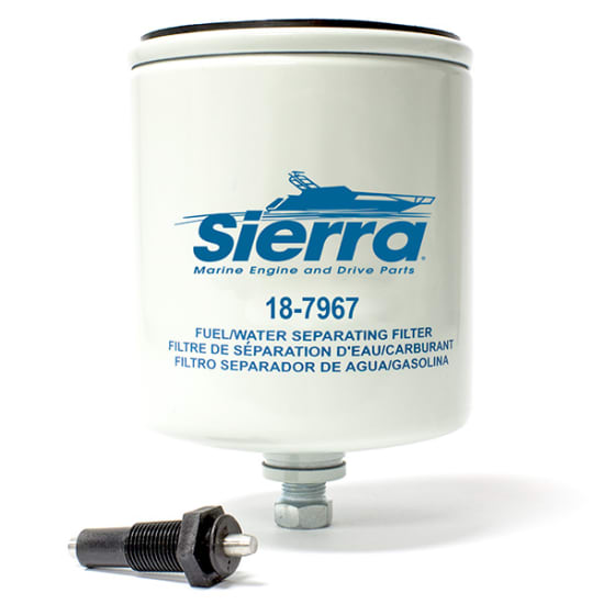 Sierra Fuel Filter / Water Separator - for Mercury 35-18458Q3 Outboards, 10 Micron