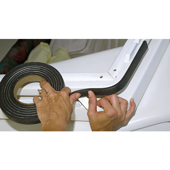 thumbnail image 2 of TSEC Marine Neoprene Hatch Seal Tape – 1" X 1" Black (5 Meter Coil) 2 of 3