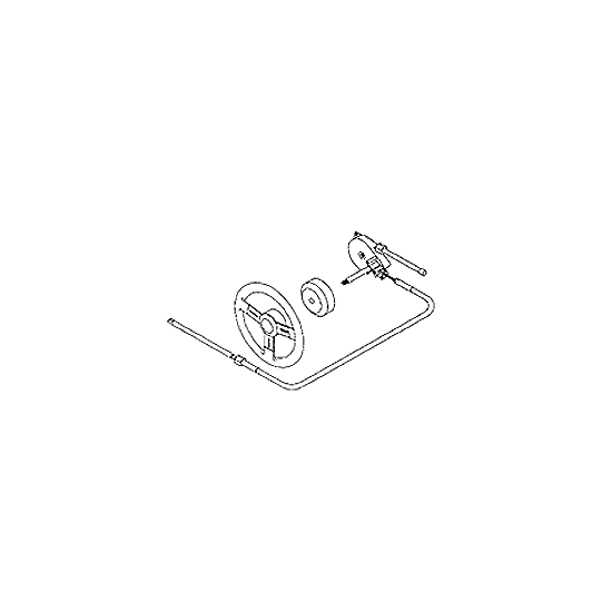 Dometic Safe-T QC Rotary Steering Cable For Boats – 17ft Length (SSC62 Series, SSC6217)