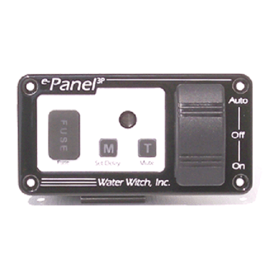 e-Panel 2P - On/Off Remote Control Panel with Timed Alarm Mute Switch