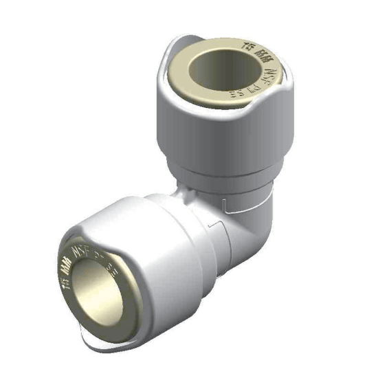 Whale Quick Connect Fittings Equal Elbow 15 mm Fisheries Supply