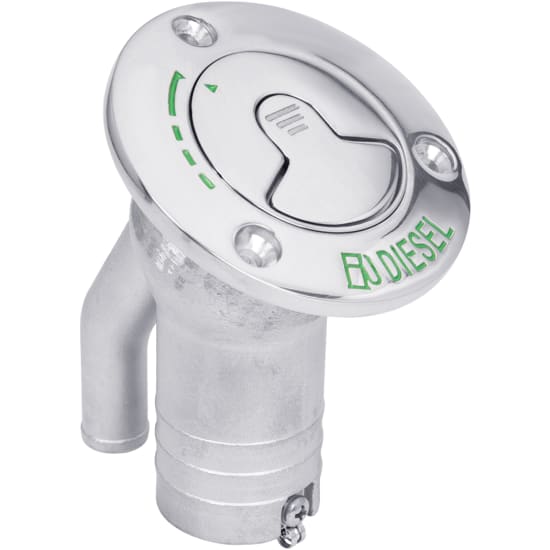 thumbnail image 2 of Perko 0542DPGBLK Angled Vented Fuel Fill – Polymer, Black, For 1-1/2" Hose – Marine Boat Part 2 of 6
