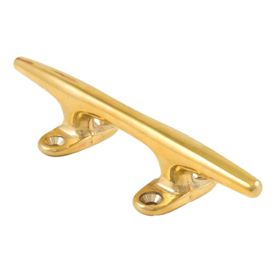 Hollow Base Cleats - Polished Brass