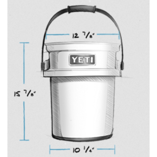 Yeti Coolers LOADOUT BUCKET CHAR Fisheries Supply