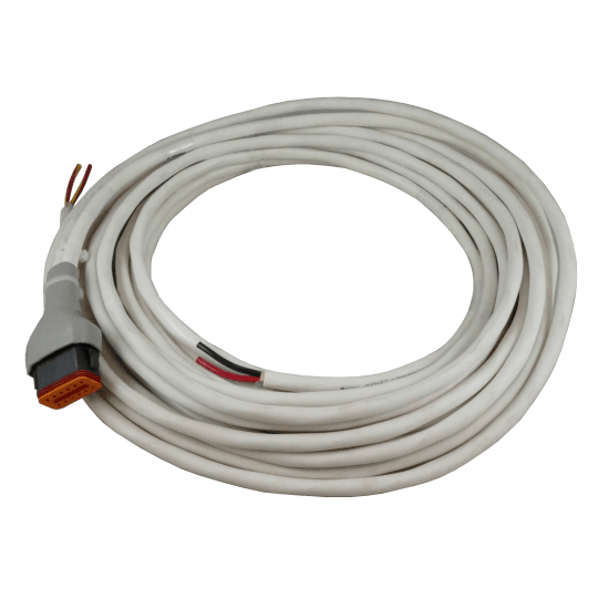 angle view of ZF Mathers 9000 Series Cruise Commander - Electric Power Start Cable Assembly