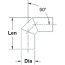 Exhaust Tubing - 90 Deg Elbows