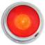 Dr LED 6-3/4" Chromed Mars LED General Purpose Dome Light - Red / Warm White