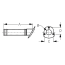 Angled Flush Mount Rod Holder - All Plastic