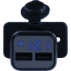 Dual USB Power Plug with Voltage/Amp Meter