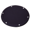 6-3/8IN BLK DECK INSPECTION PLATE