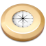 Chart Weight Clock & Compass Set - Brass 3