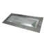 2411-ss-312 of Davey &amp; Co. Rabetted Stainless Steel Rectangular Deck Prism - 6-1/2" x 14-1/2" Overall