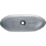 front view of Martyr Pointed Oval Bolt-On Hull Anode - Aluminum