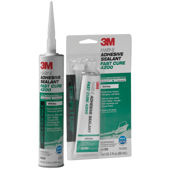 Marine Adhesive Sealant 4200 Fast Cure 3M Fisheries Supply