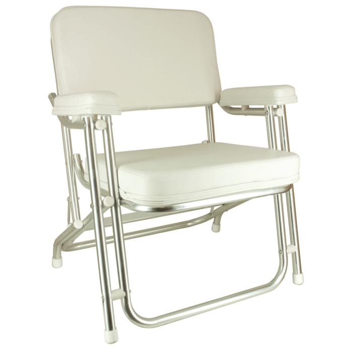 Folding Deck Chair Stainless Steel Frame