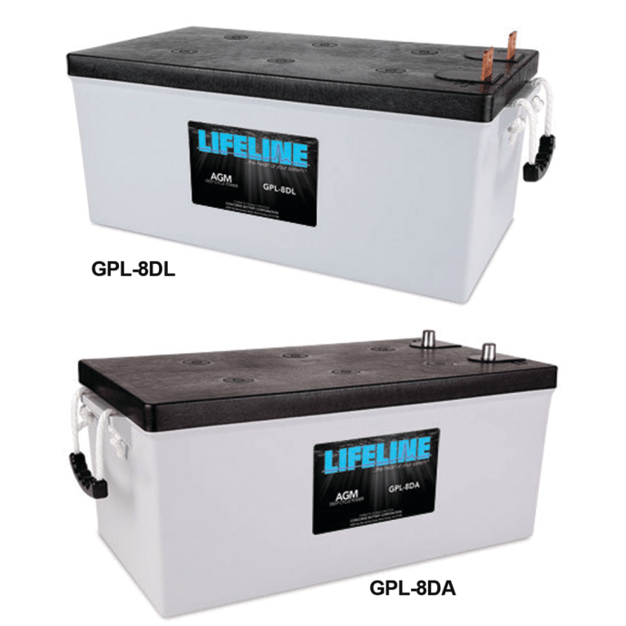 Lifeline 8D AGM 12V Deep Cycle Batteries Fisheries Supply