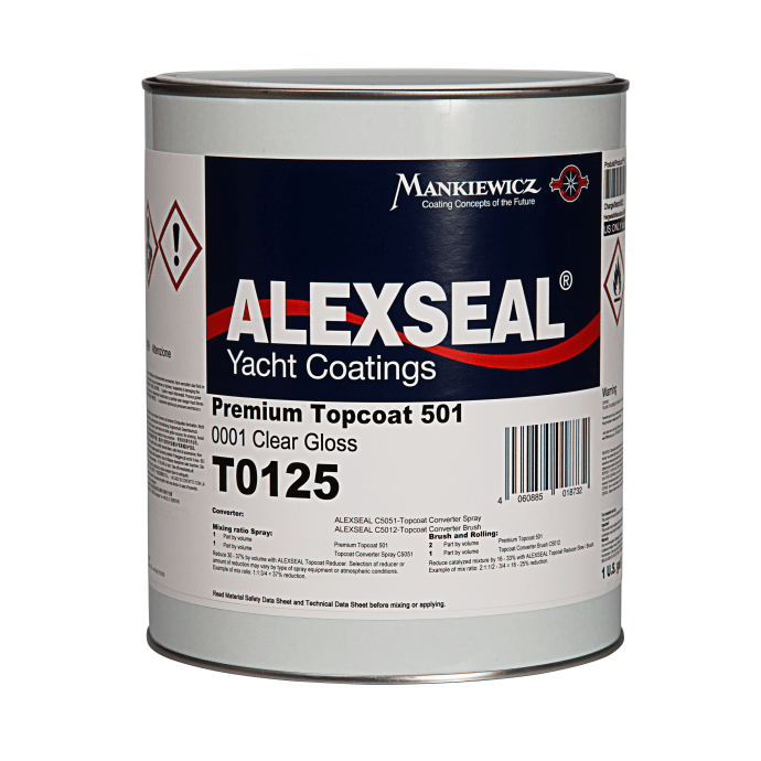 Topcoat Clear Alexseal Yacht Coatings Fisheries Supply