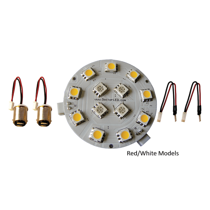 Dome Light LED Conversion Kit Warm White / Red Light
