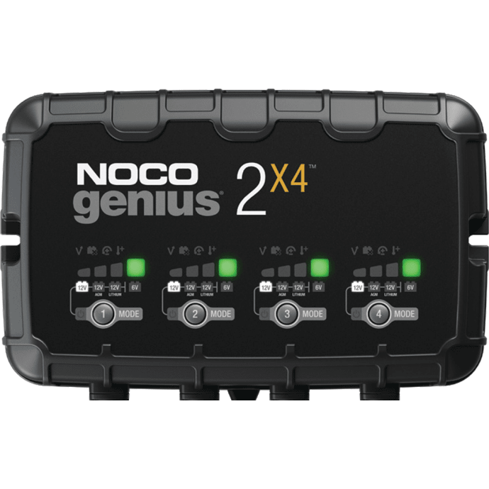 NOCO Genius 2X4 4-Bank, 8 Amp Smart Battery Charger
