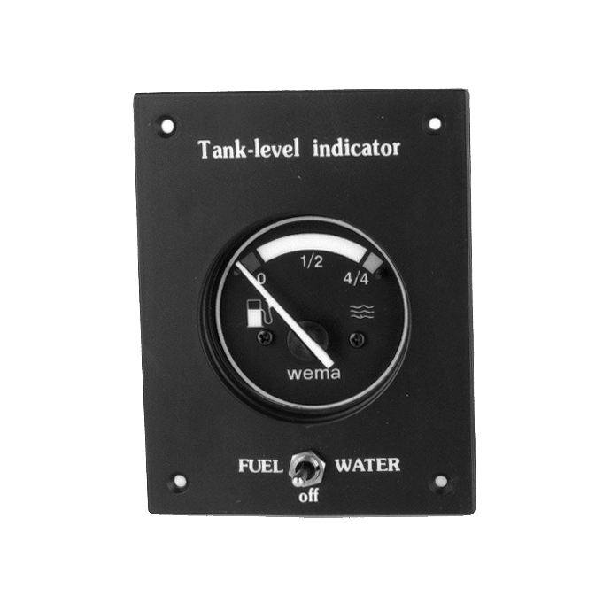 FUEL TANK GAUGE METER SENDER 71/2" STAINLESS WEMA KUS UPFRWS WHITE