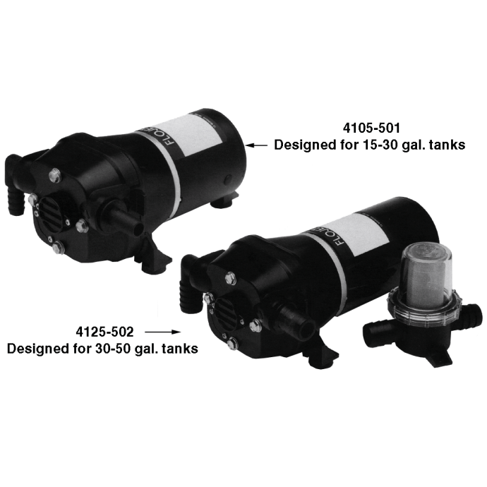 Quad II General Purpose & Bait Tank, Livewell Pumps Flojet