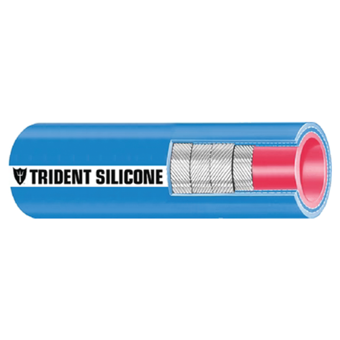 Blue Silicone Wet Exhaust Hose Very HiTemp Trident Marine Hose