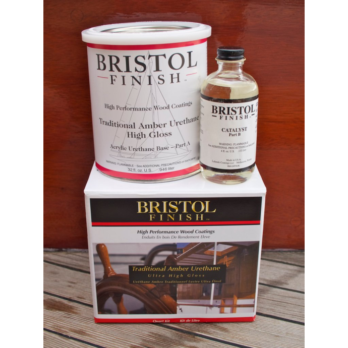 Traditional Amber Urethane Varnish Bristol Finish Fisheries Supply
