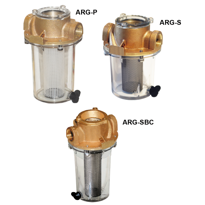 GROCO ARG-750 Series 3//4/" Raw Water Strainer w//Non-Metallic Plastic Basket AR...