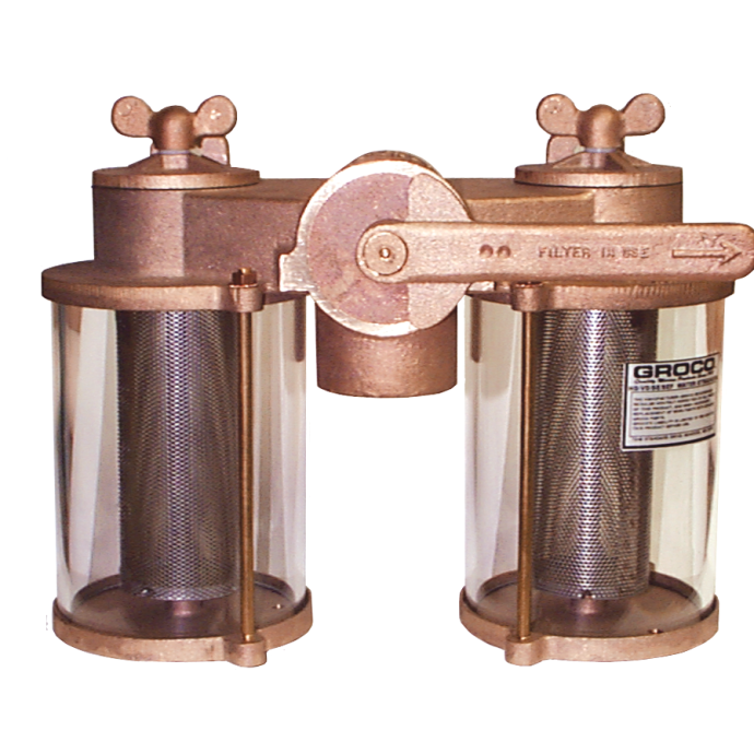 Duplex VD Series Strainers, Vertical Groco Fisheries Supply