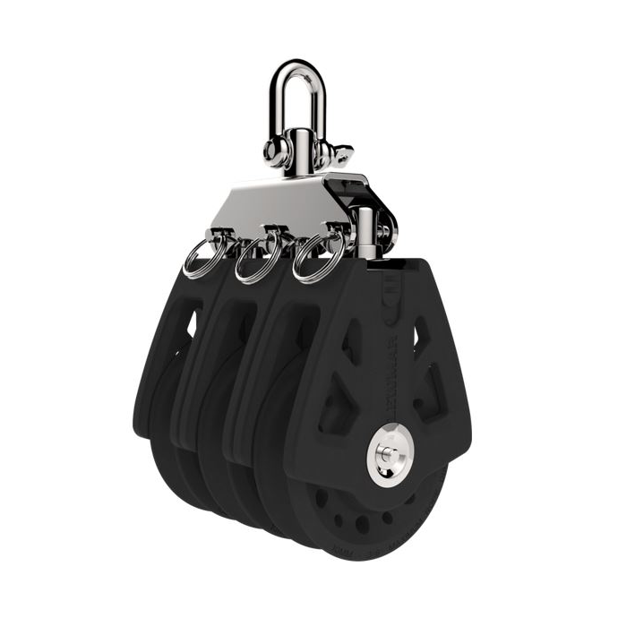 Lewmar 90 mm Synchro Triple Block - Swivel | Fisheries Supply