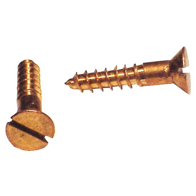 Wood Screw Flat Head Slotted Bronze Fasco Fastener Fisheries