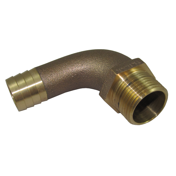 90 Deg Male Pipe to Hose Adapters Marine Hardware Fisheries Supply