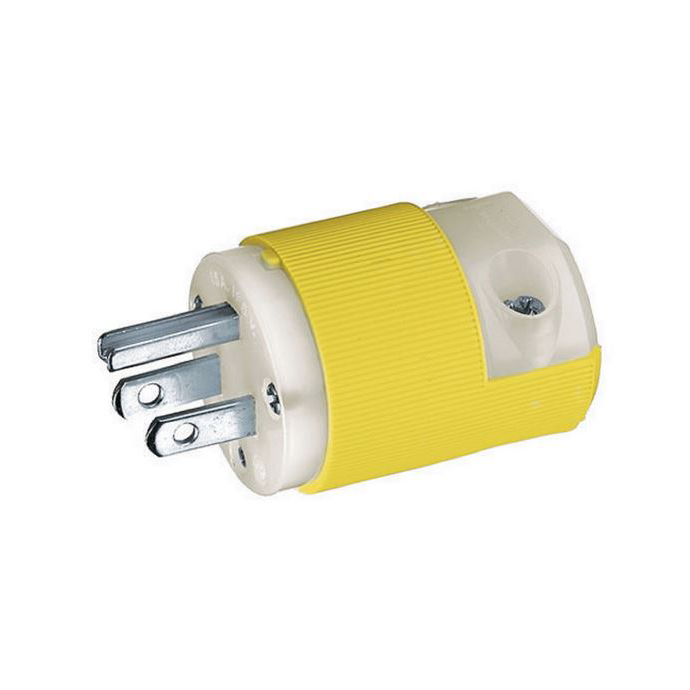 Marine 15 Amp Straight Blade Shore Power Plug Hubbell Fisheries Supply