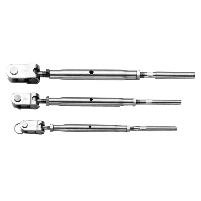 Jaw to Swage Tubular Turnbuckles SS Johnson Marine Hardware
