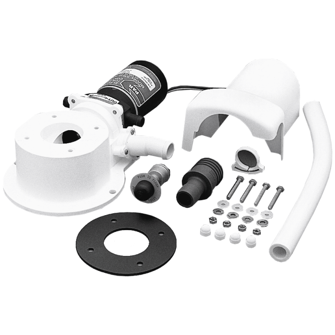 Electric Toilet Base Assembly Jabsco Fisheries Supply