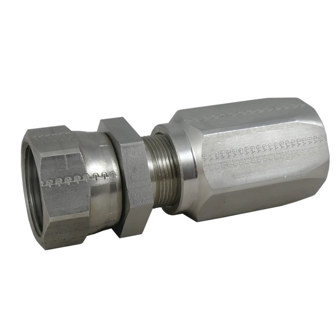 Reusable Stainless Steel Female JIC 37 Fuel Hose Fittings Trident