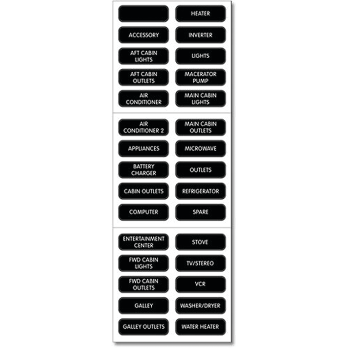 AC Panel Labels - Large Format