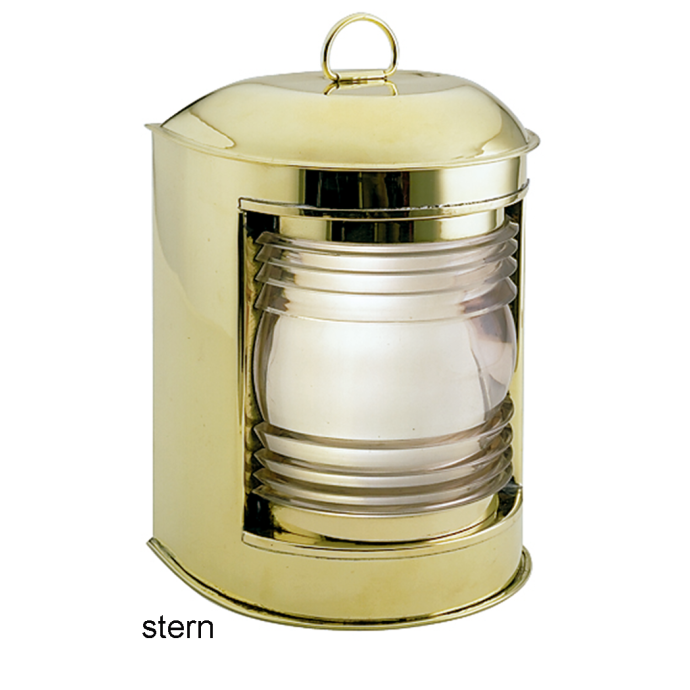 Fig. 4F Bottom Opening, Brass & Galvanized Navigation Lights Perko