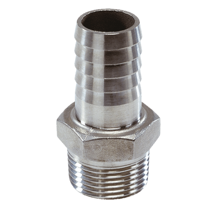 Stainless Steel Pipe to Hose Adapters Vetus Fisheries Supply