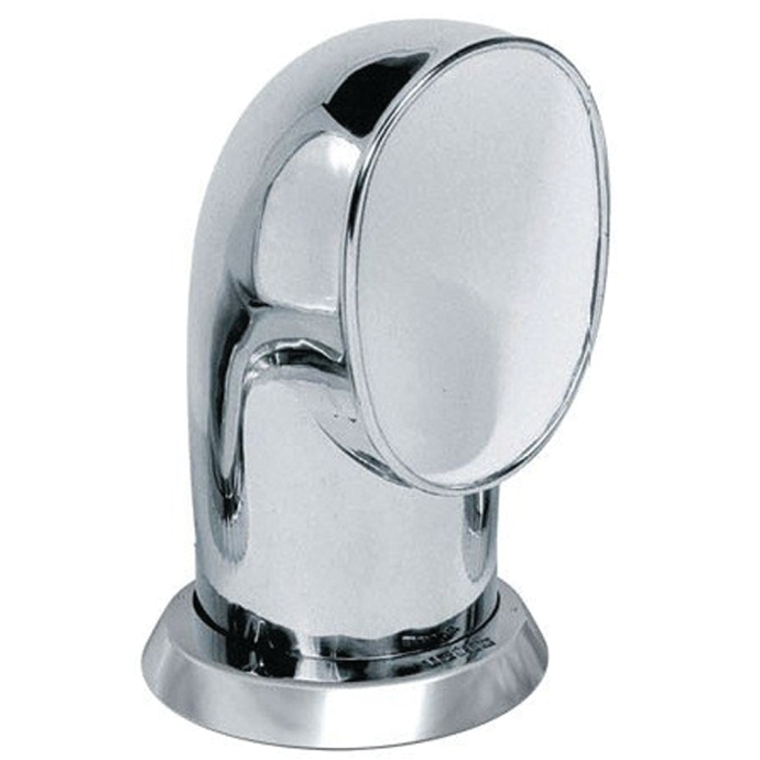 Traditional Stainless Steel Cowl Vents White Interior