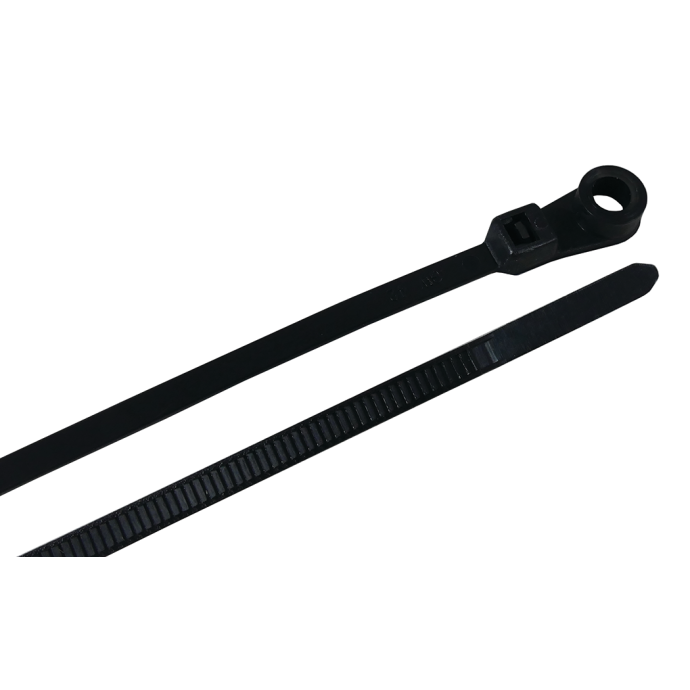 Mounting Head Cable Ties - UV Black