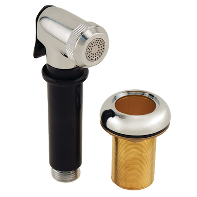 Deck Shower Sprayer With Chrome Through Deck Fitting