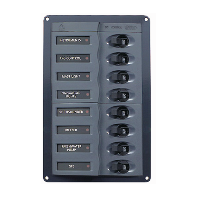 901V 8 Position DC Circuit Breaker Panel