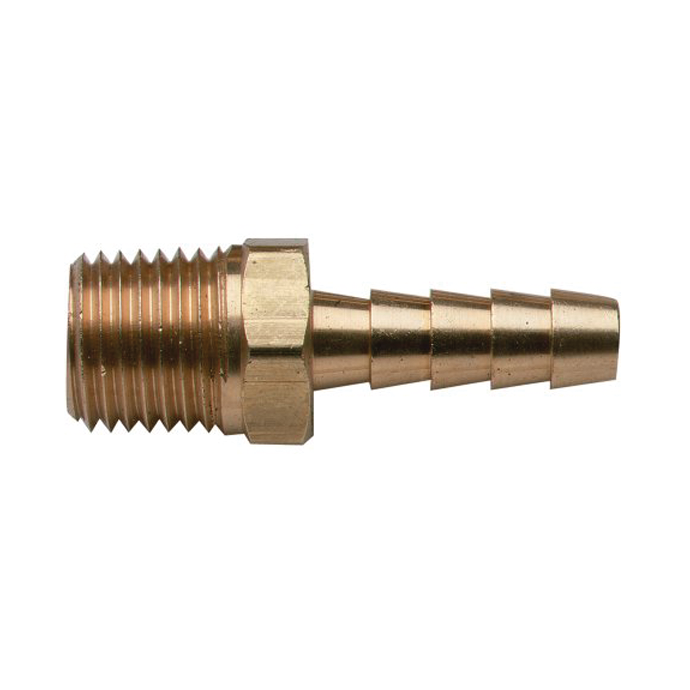 Male Brass Fuel Hose Barb Adapters Moeller Fisheries Supply