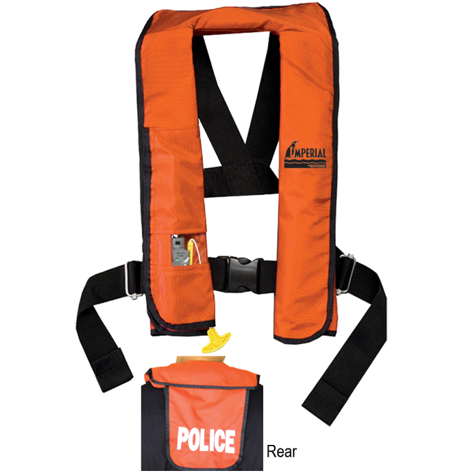 Imperial Commercial Inflatable PFD Manual with Agency ID Back Flap