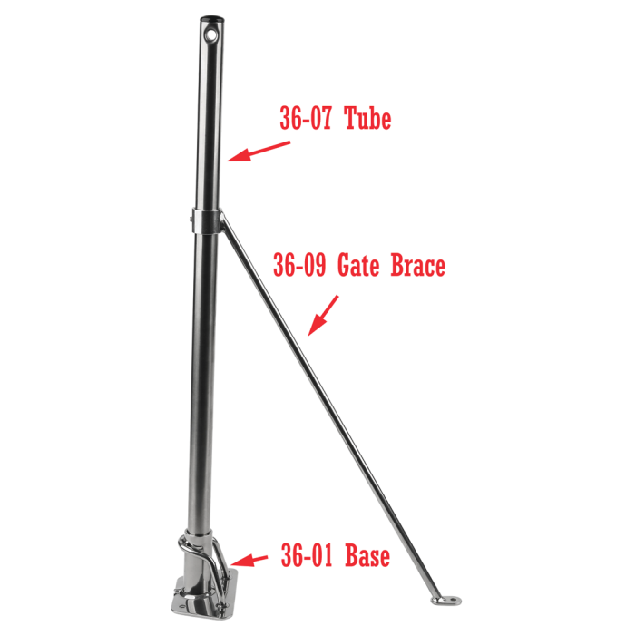 Heavy Duty Stanchions and Accessories Schaefer Marine Fisheries Supply