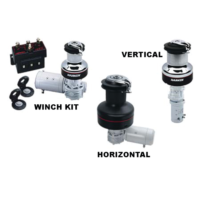 12V Radial Electric SelfTailing Winch Kits Harken Discontinued