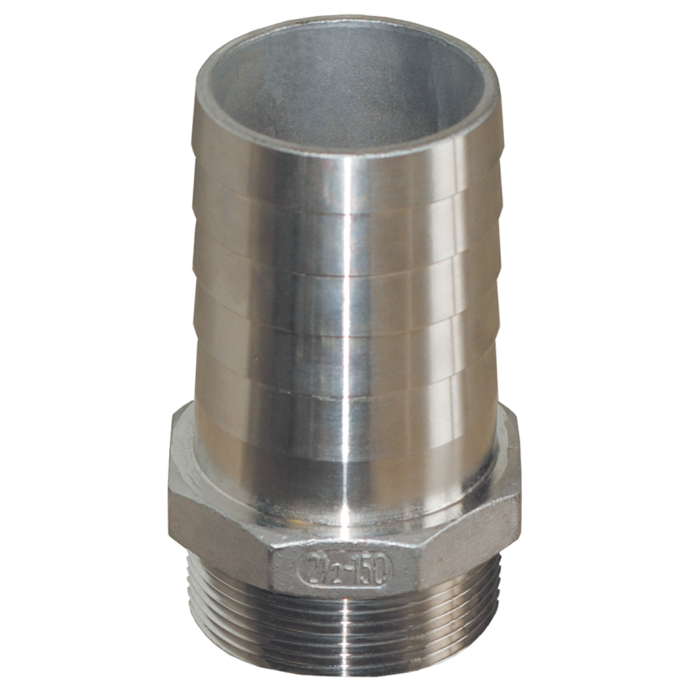 Straight Pipe to Hose Adapters SS Groco Fisheries Supply