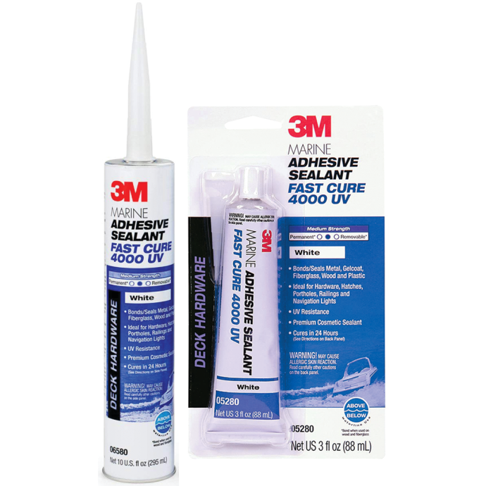 Marine Adhesive Sealant 4000UV Fast Cure 3M Fisheries Supply