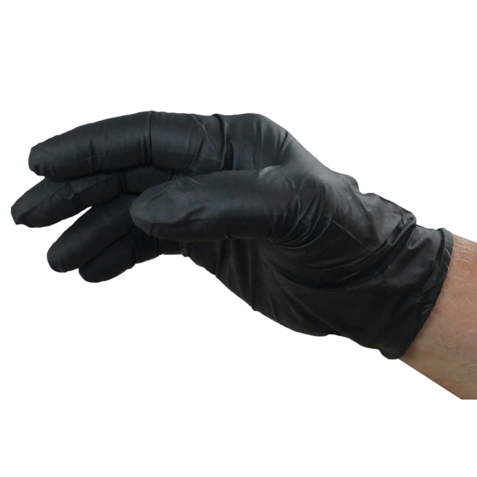 GlovePlus Powder-Free Black Nitrile Gloves - 6 Mil 1